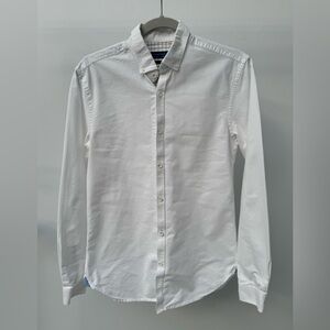 Zara‎ Men's Slim Fit Dress Shirt in White, Size S